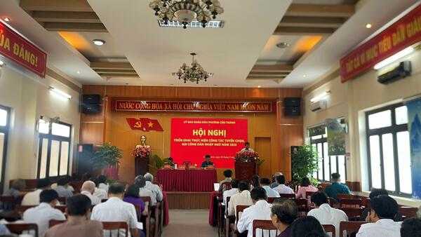 Phường Cẩm Thành triển khai công tác tuyển chọn, gọi công dân nhập ngũ năm 2026