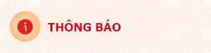 THÔNG BÁO